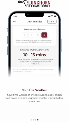 LongHorn Steakhouse® screenshot