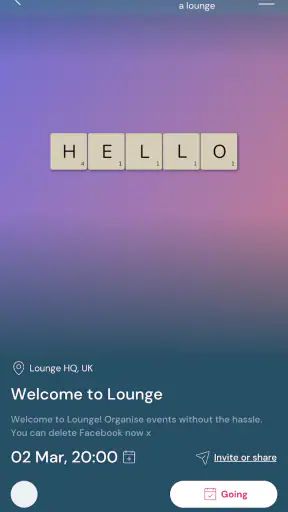 Lounge - Groups & Events screenshot