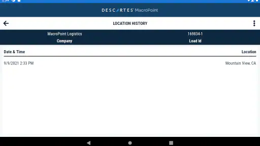 MacroPoint for Truckers screenshot