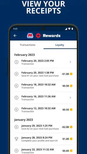 Marathon ARCO Rewards screenshot