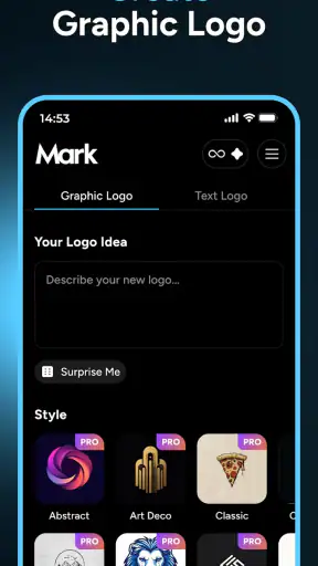 Mark - AI Logo Generator screenshot