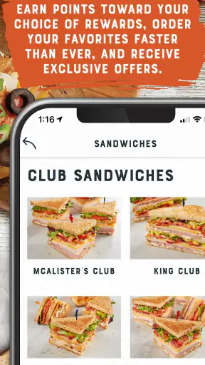 McAlister's Deli screenshot