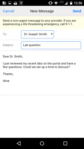 MEDITECH MHealth screenshot