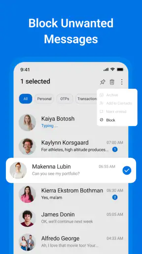 Messages: Text Message, SMS screenshot