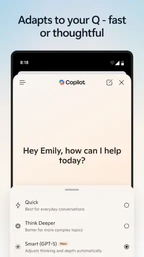 Microsoft Edge: AI browser screenshot