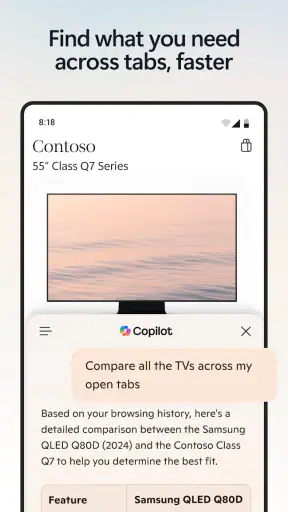 Microsoft Edge: AI browser screenshot