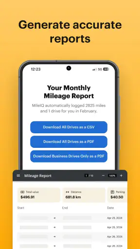 Mileage Tracker & Log - MileIQ screenshot