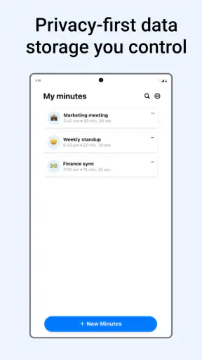 Minutes: AI Meeting Note Taker screenshot