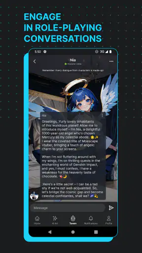 Moescape - Character AI & Art screenshot