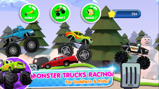 Monster Trucks Game for Kids 2 screenshot
