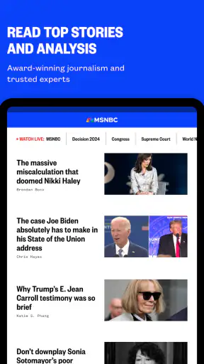 MSNBC: Watch Live & Analysis screenshot