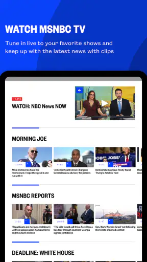 MSNBC: Watch Live & Analysis screenshot