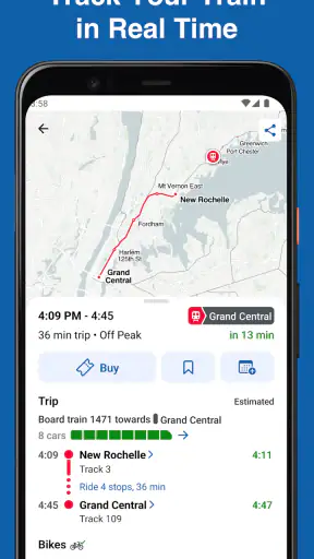 MTA TrainTime screenshot