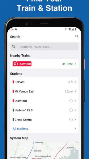 MTA TrainTime screenshot