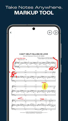 Musicnotes Sheet Music Player screenshot