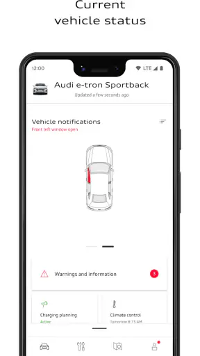 myAudi screenshot