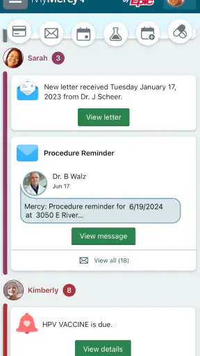 MyMercy+ screenshot