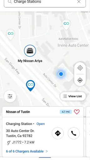 MyNISSAN® screenshot