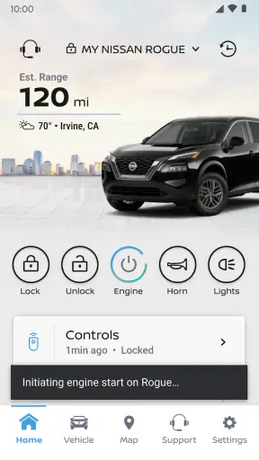 MyNISSAN® screenshot
