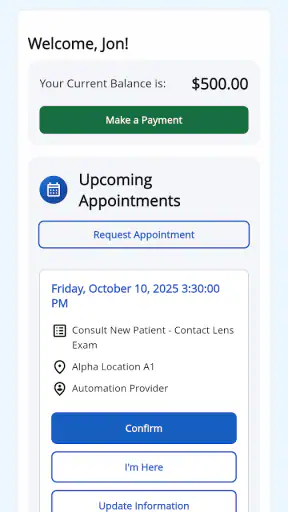 myPatientVisit Portal screenshot