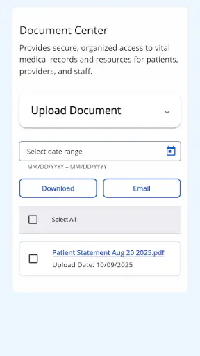 myPatientVisit Portal screenshot