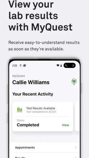 MyQuest for Patients screenshot