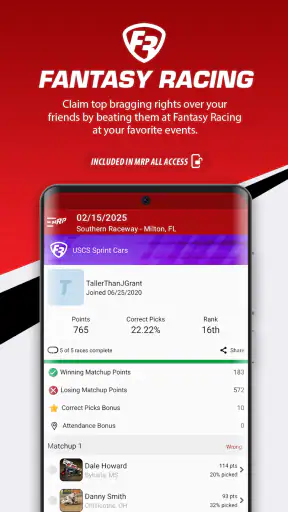 MyRacePass - Official MRP App screenshot