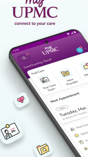 MyUPMC screenshot
