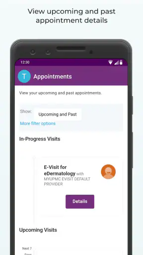MyUPMC screenshot