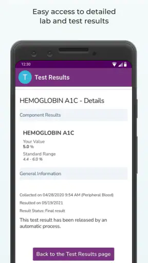 MyUPMC screenshot