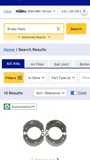 NAPA PROLink screenshot
