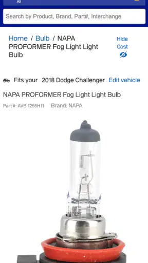 NAPA PROLink screenshot