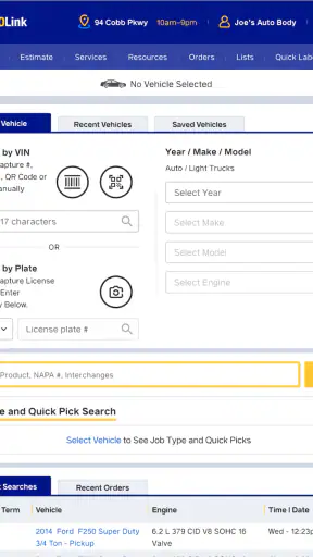 NAPA PROLink screenshot