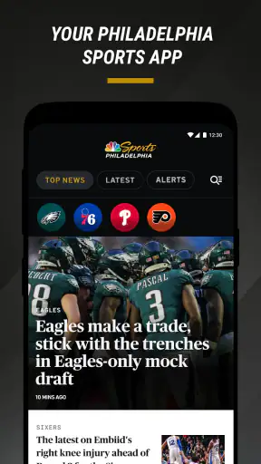 NBC Sports Philadelphia screenshot