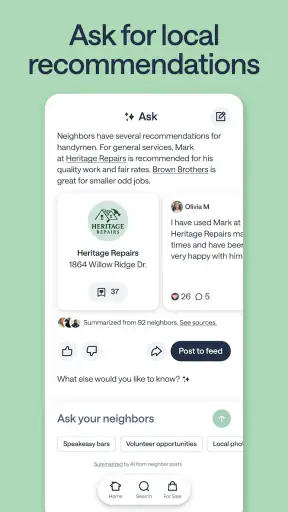 Nextdoor: Neighborhood network screenshot