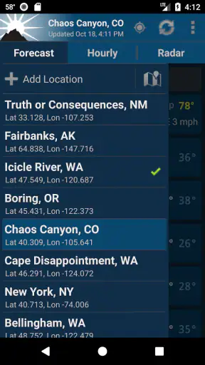 NOAA Weather Unofficial (Pro) screenshot