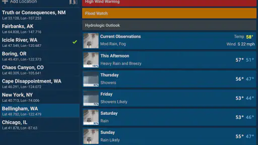NOAA Weather Unofficial (Pro) screenshot