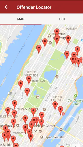 Offender Locator screenshot