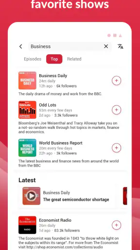 Offline Podcast App: Player FM screenshot