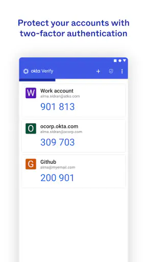 Okta Verify screenshot