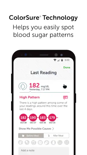 ​OneTouch Reveal® app screenshot