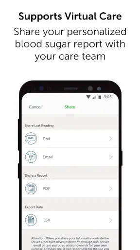 ​OneTouch Reveal® app screenshot