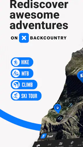 onX Backcountry Trail Maps GPS screenshot