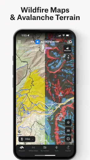 onX Backcountry Trail Maps GPS screenshot