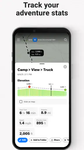 onX Backcountry Trail Maps GPS screenshot