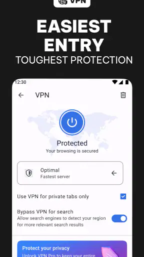Opera: Private Web Browser screenshot