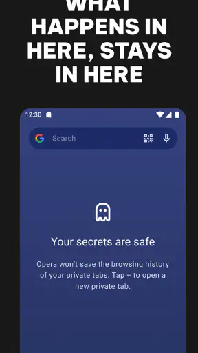Opera: Private Web Browser screenshot