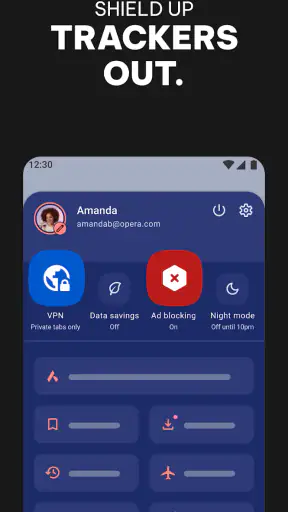 Opera: Private Web Browser screenshot