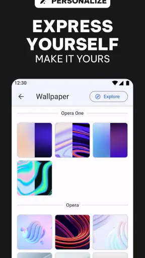 Opera: Private Web Browser screenshot