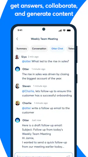 OtterAI Transcribe Voice Notes screenshot